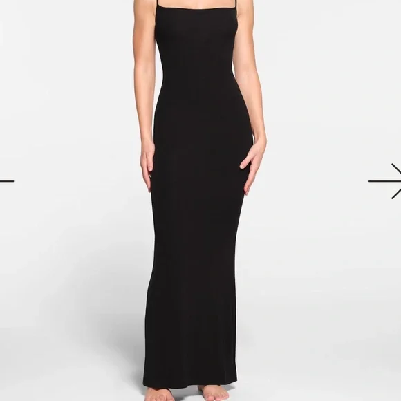 SKIMS Black Maxi Dress - Picture 1 of 5